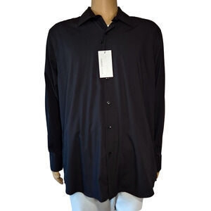 FAHIZO Men's Dress Shirt Long Sleeve Stretch Regular Fit Button Up Shirt XL